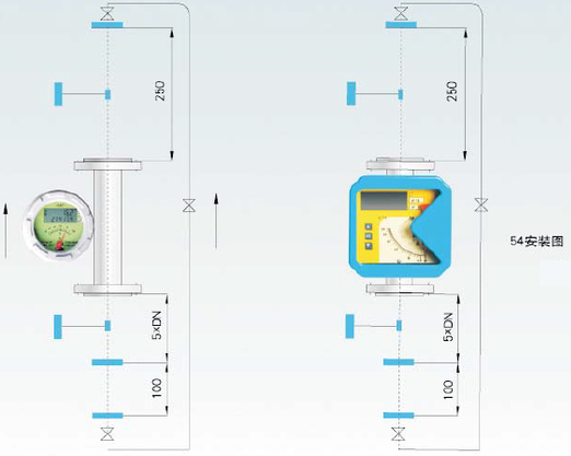 實驗室用轉子流量計安裝要求圖四